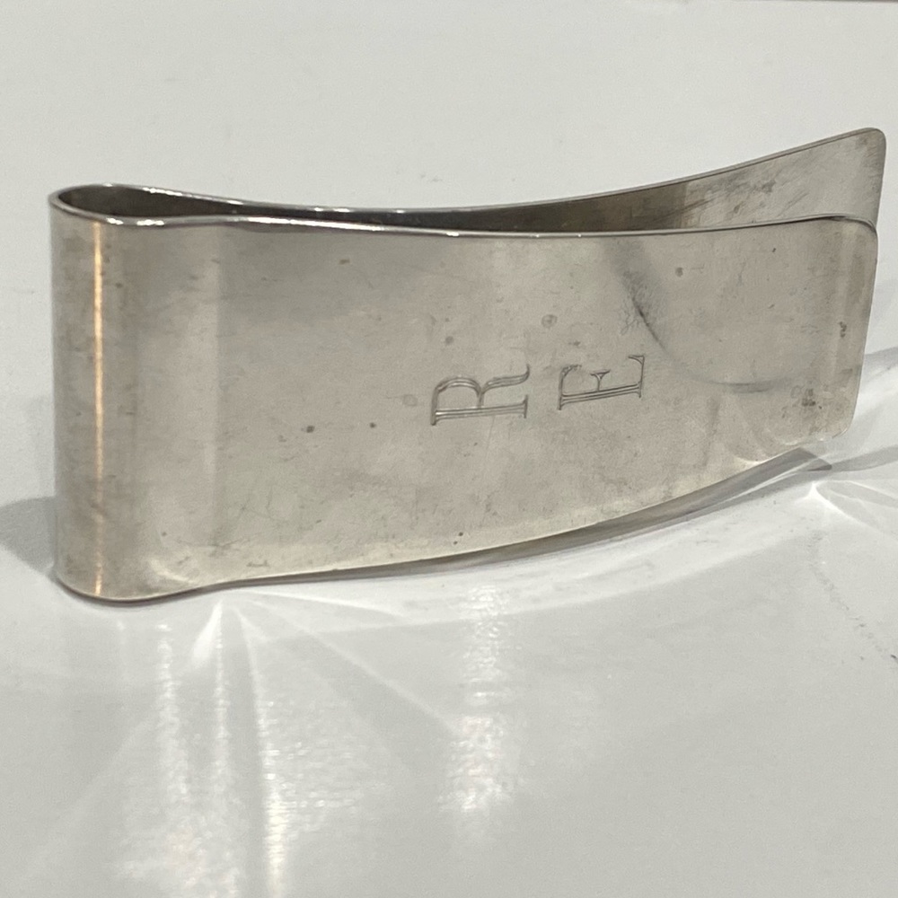 Vintage Tiffany & Co. Makers Big Money Clip “RE” - Picture 8 of 10